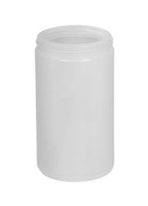 Pot en plastique HDPE 32oz transparent 89/400 ( Couvercle inclus)