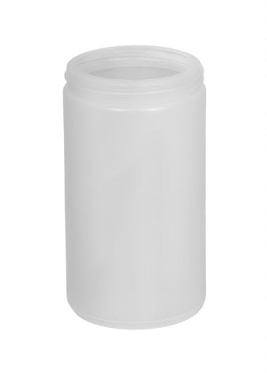 HDPE plastic jar 32oz transparent 89/400 (Lid included)